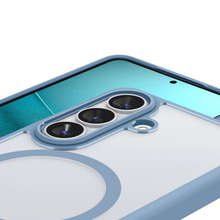 Dėklas Samsung Galaxy S26, suderinamas su MagSafe, skaidriai mėlynas Spigen