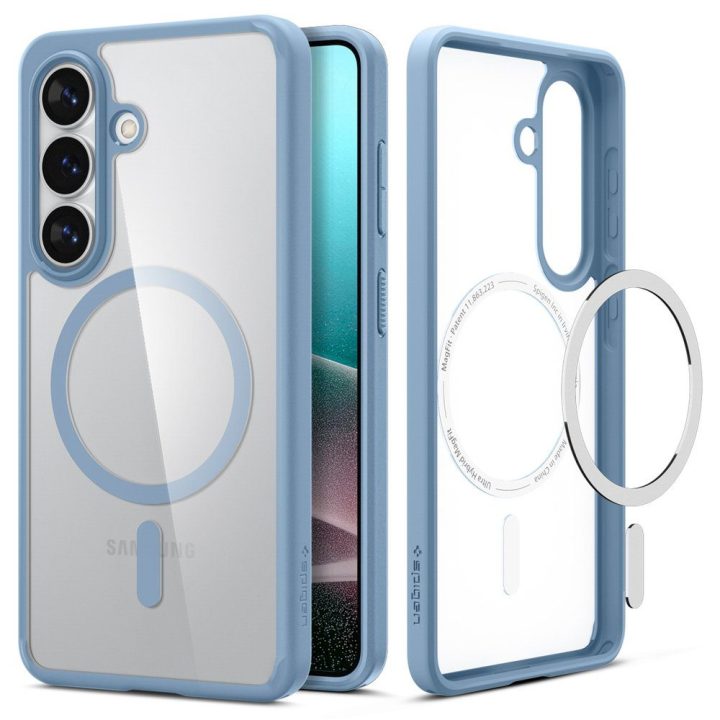 Dėklas Samsung Galaxy S26, suderinamas su MagSafe, skaidriai mėlynas Spigen