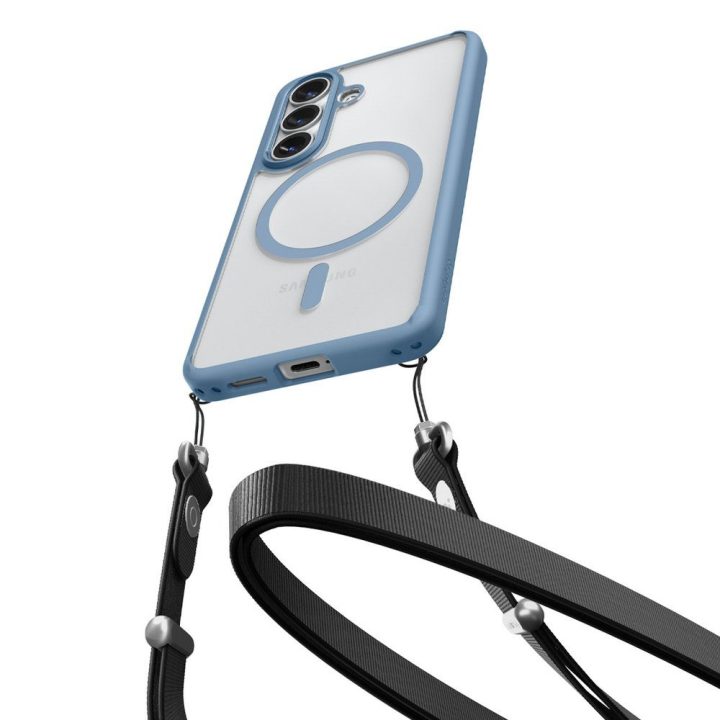 Dėklas Samsung Galaxy S26, suderinamas su MagSafe, skaidriai mėlynas Spigen