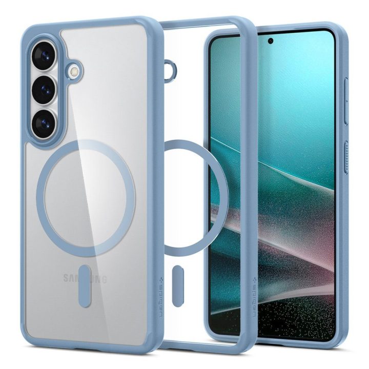 Dėklas Samsung Galaxy S26, suderinamas su MagSafe, skaidriai mėlynas Spigen