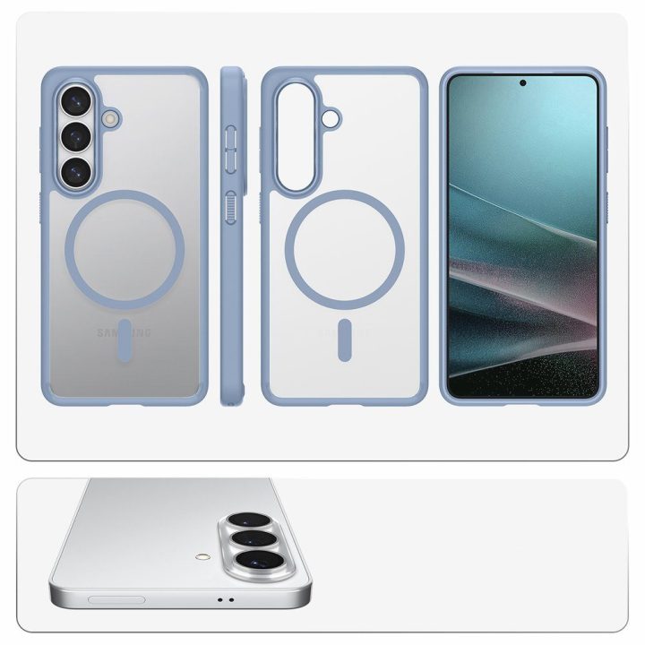 Dėklas Samsung Galaxy S26, suderinamas su MagSafe, skaidriai mėlynas Spigen