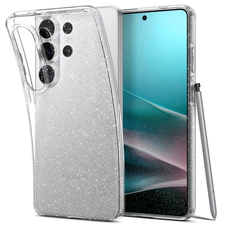 Dėklas Samsung Galaxy S26 Ultra, skaidrus su blizgučiais Spigen