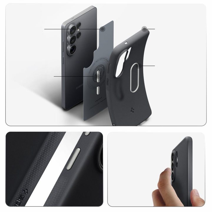 Dėklas Samsung Galaxy S26 Ultra, suderinamas su MagSafe, juodas Spigen