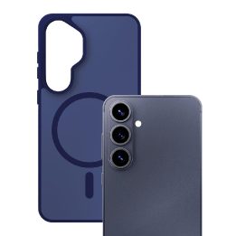Dėklas Samsung Galaxy S26, MagSafe suderinamas, tamsiai mėlynas 3mk Smoke