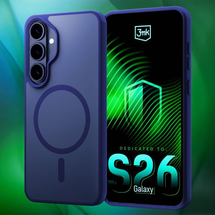 Dėklas Samsung Galaxy S26+ MagSafe, tamsiai mėlynas 3mk