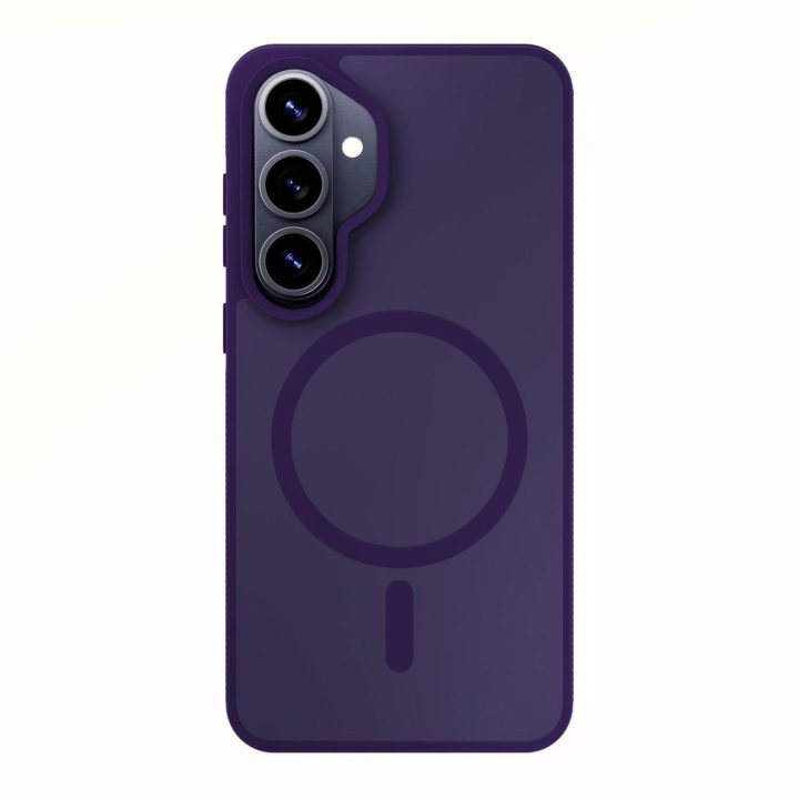 Telefono dėklas suderinamas su MagSafe, violetinės spalvos 3mk Smoke MagCase