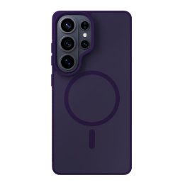 Dėklas telefonui MagSafe suderinamas, violetinis polikarbonatas 3mk Smoke MagCase