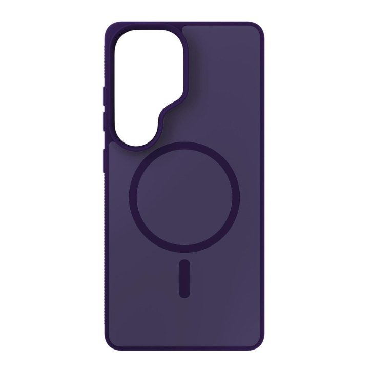 Dėklas telefonui MagSafe suderinamas, violetinis polikarbonatas 3mk Smoke MagCase