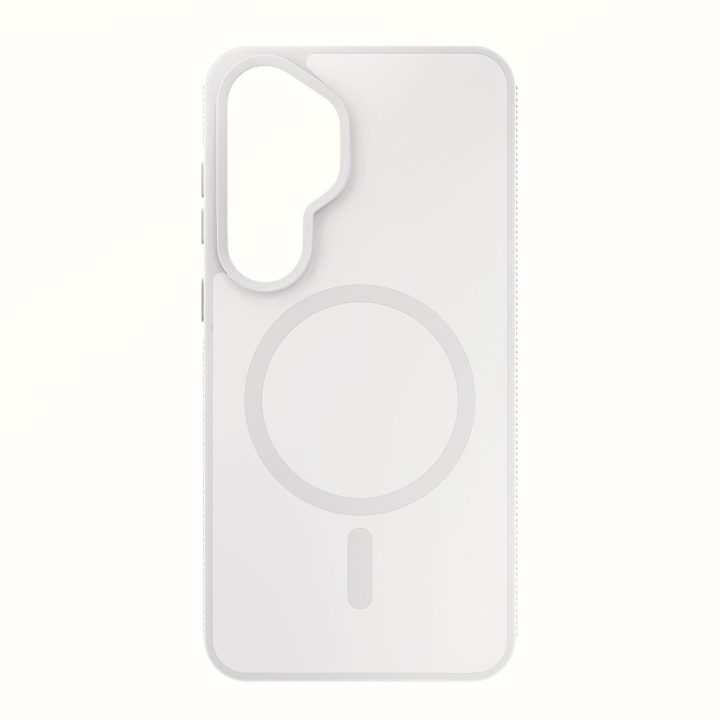 Dėklas, suderinamas su Samsung Galaxy S26+, balta 3mk Smoke MagCase