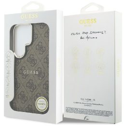 Dėklas Samsung Galaxy S26 Ultra, MagSafe rudas Guess