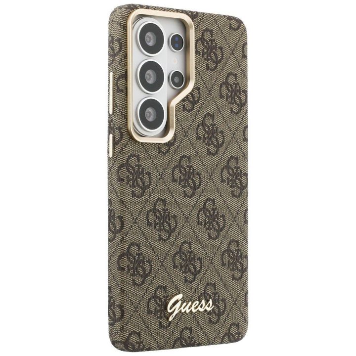 Dėklas telefonui Samsung Galaxy S26 Ultra MagSafe, rudas Guess