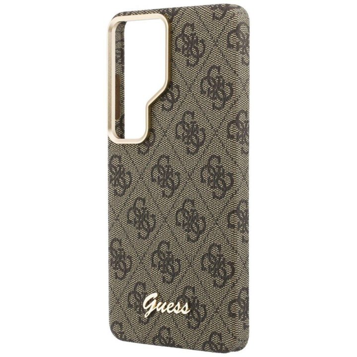 Dėklas telefonui Samsung Galaxy S26 Ultra MagSafe, rudas Guess