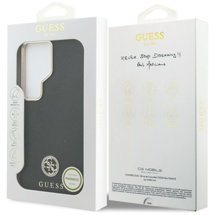 Dėklas Samsung Galaxy S26 Ultra MagSafe, juodas Guess