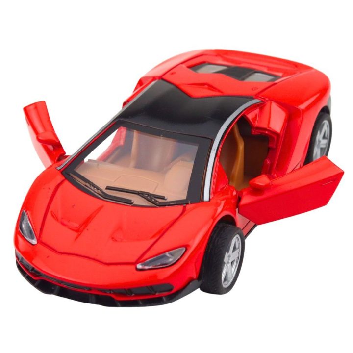 Žaislinis metalinis sportinis automobilis 1:32, raudonas