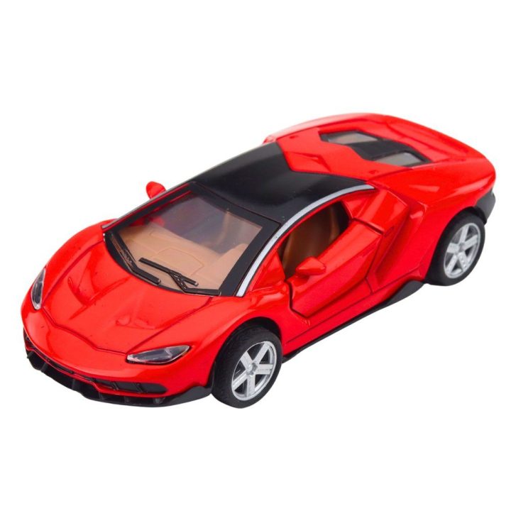 Žaislinis metalinis sportinis automobilis 1:32, raudonas