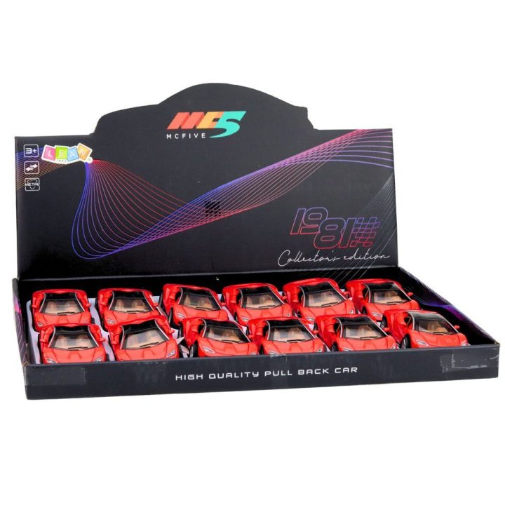 Žaislinis metalinis sportinis automobilis 1:32, raudonas