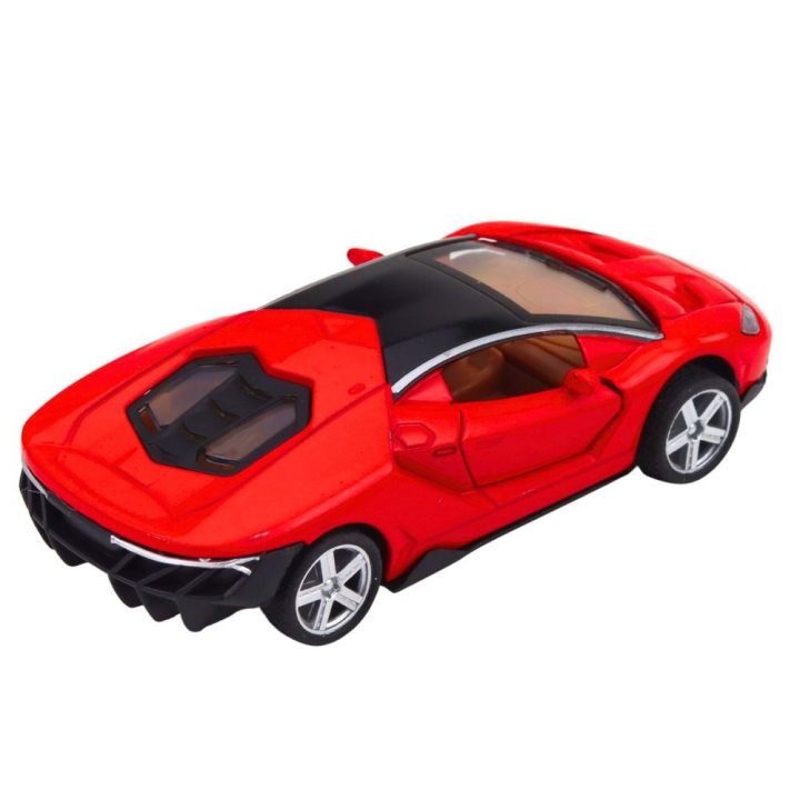 Žaislinis metalinis sportinis automobilis 1:32, raudonas