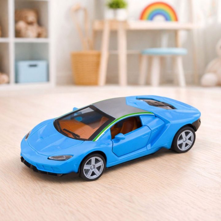 Žaislinis automobilis 1:32 iš metalo, mėlynas