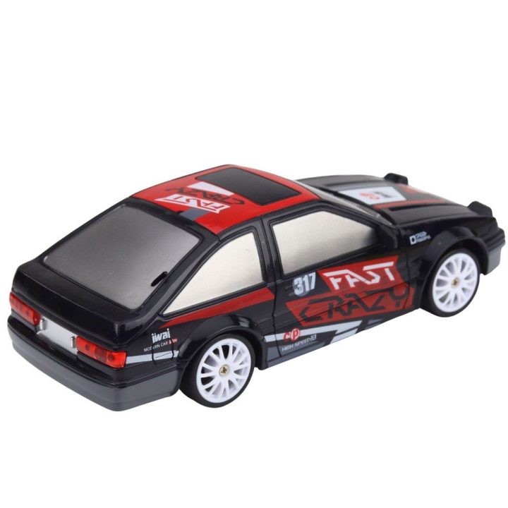 Vaikiškas nuotolinio valdymo drifto automobilis 1:24 juodas