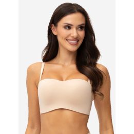 Moteriška liemenėlė 2× push-up smėlio spalvos