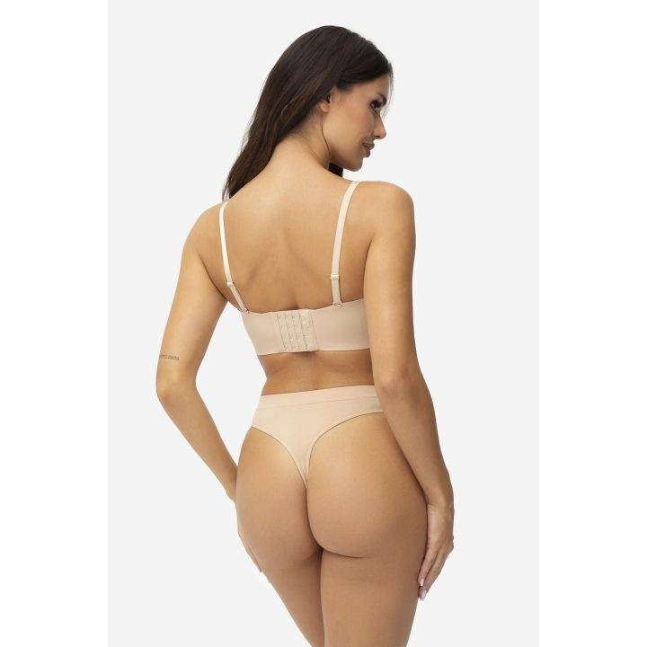 Moteriška liemenėlė 2× push-up smėlio spalvos