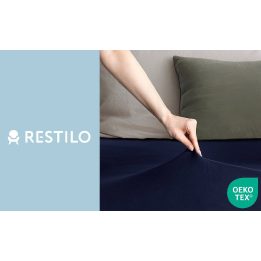 Paklodė 160–180×200+30 cm tamsiai mėlyna