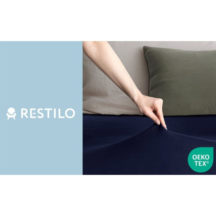 Paklodė 160–180×200+30 cm tamsiai mėlyna