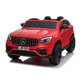 Elektrinis vaikiškas automobilis 2 vietų, raudonas GLC 63S Mercedes