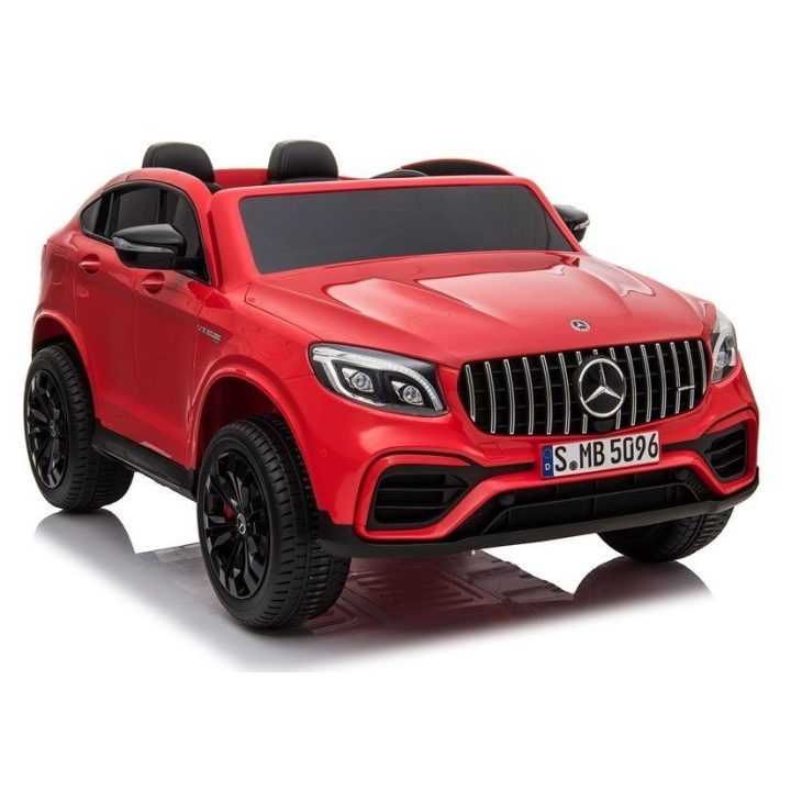 Elektrinis vaikiškas automobilis 2 vietų, raudonas GLC 63S Mercedes