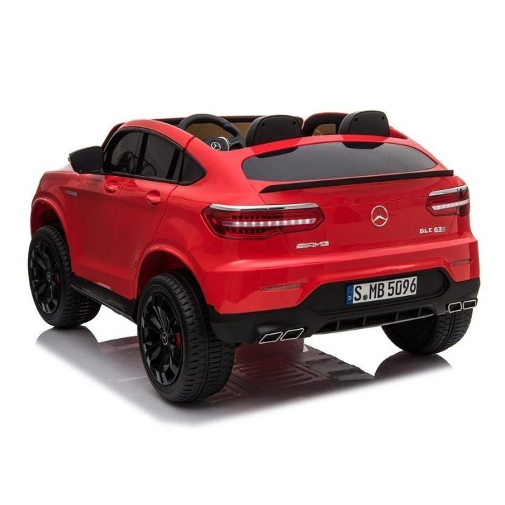 Elektrinis vaikiškas automobilis 2 vietų, raudonas GLC 63S Mercedes