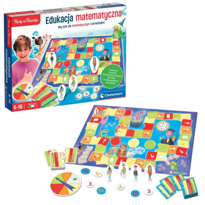 Vaikiškas stalo žaidimas matematikos 6–10 m. Clementoni