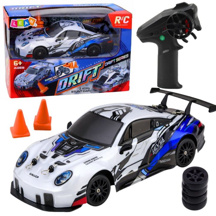 Radijo valdomas automobilis 4WD 1:24 mėlynas