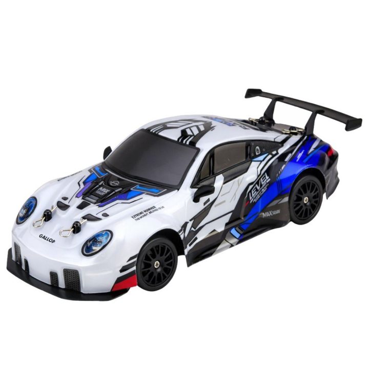Radijo valdomas automobilis 4WD 1:24 mėlynas