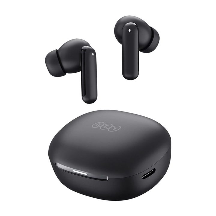 Ausinės su ANC ir Bluetooth 5.4, juodos QCY