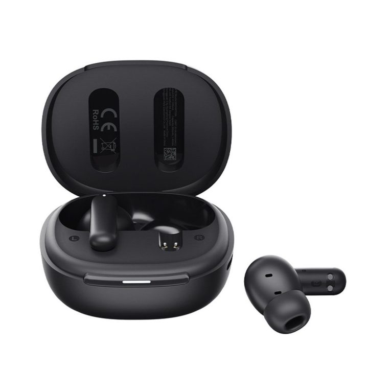 Ausinės su ANC ir Bluetooth 5.4, juodos QCY