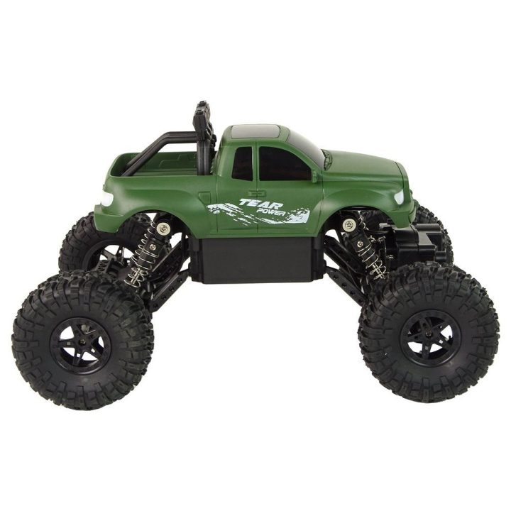 Vaikiškas nuotolinio valdymo automobilis 1:18 žalias