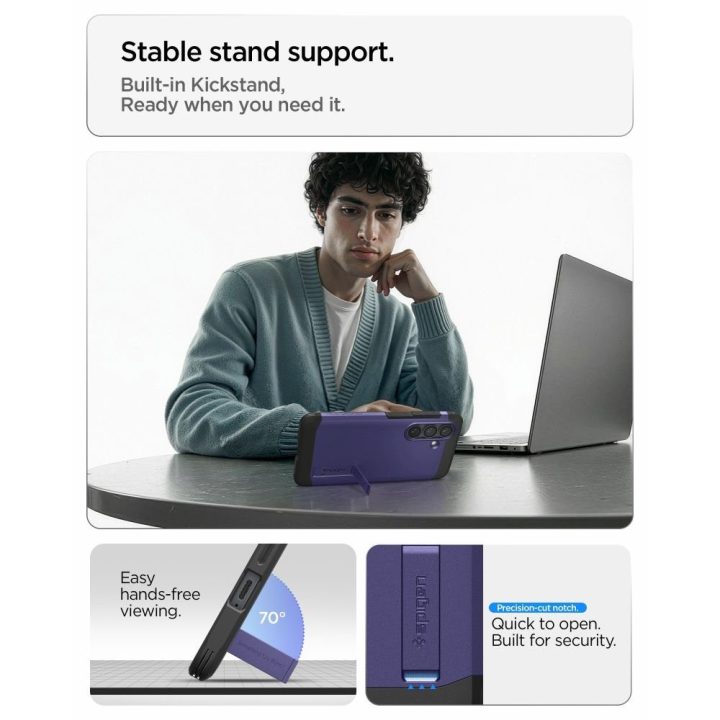 Dėklas MagSafe suderinamas, violetinės spalvos Spigen