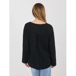 moteriška palaidinė oversize juoda