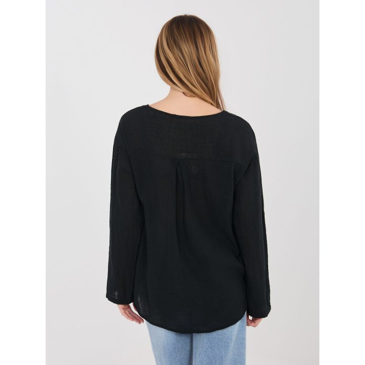 moteriška palaidinė oversize juoda
