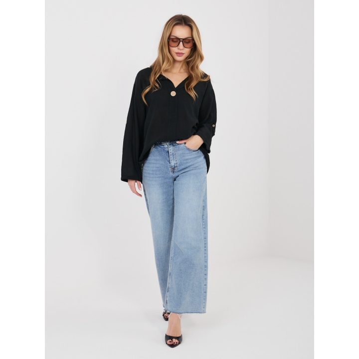 moteriška palaidinė oversize juoda