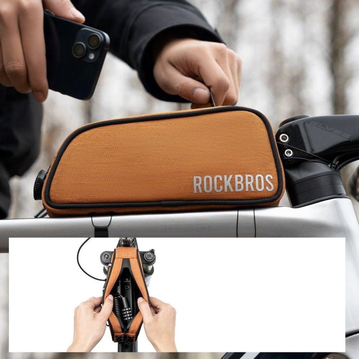 Rėminis krepšys oranžinis 0,7 l Rockbros