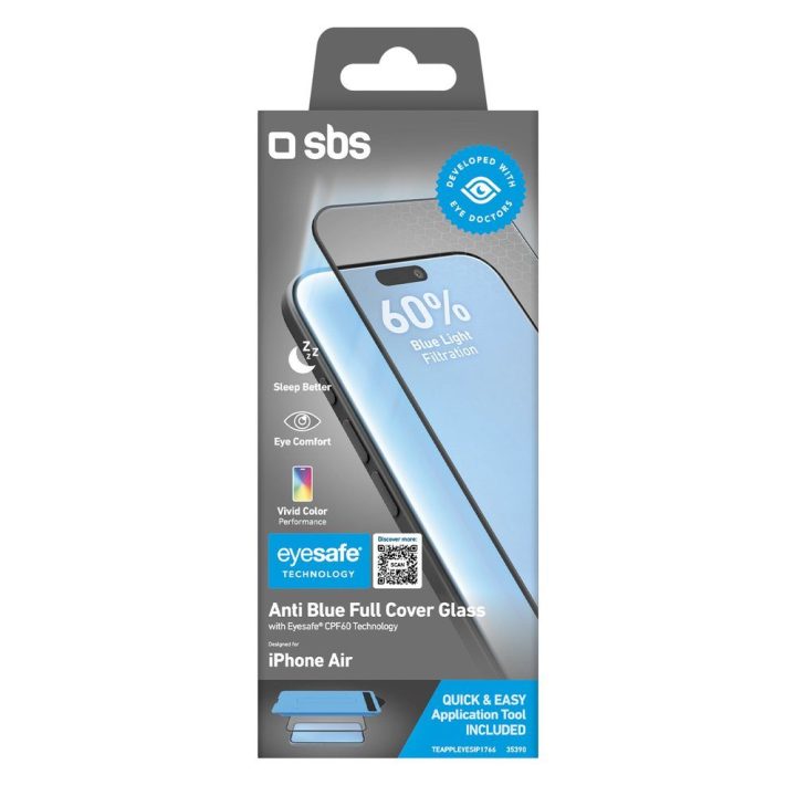 Apsauginis stiklas iPhone Air su Eyesafe technologija SBS