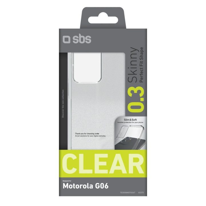 Dėklas plonas Motorola Moto G06 skaidrus SBS