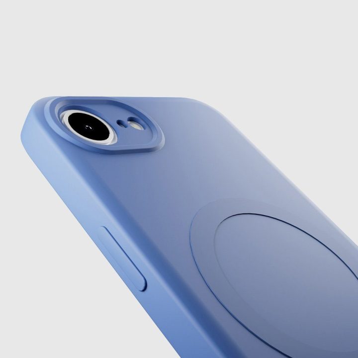 Dėklas iPhone 16e/17e MagSafe suderinamas mėlynas SBS