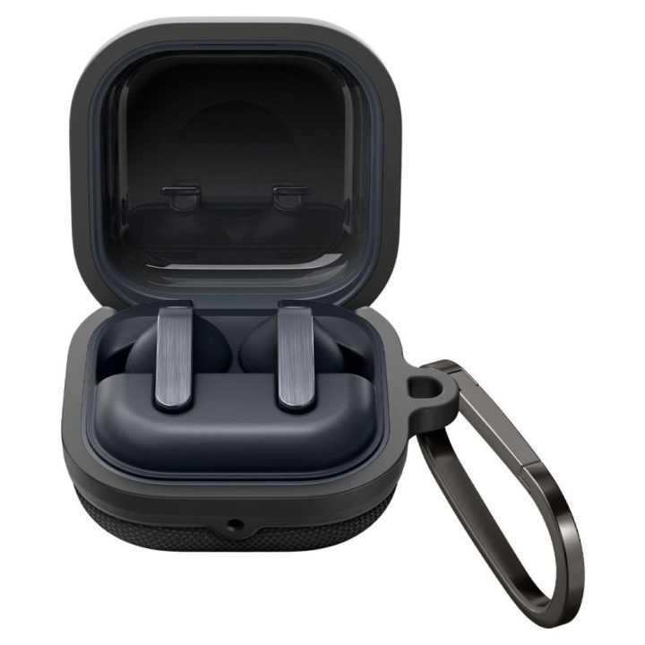 Ausinių dėklas suderinamas su Galaxy Buds 4 juodas Spigen