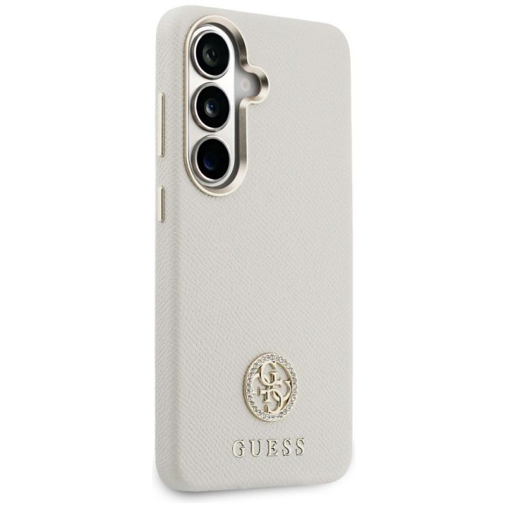 Telefono dėklas MagSafe suderinamas smėlio spalvos Guess
