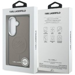 Dėklas MagSafe suderinamas Samsung Galaxy S26, rudas Karl Lagerfeld