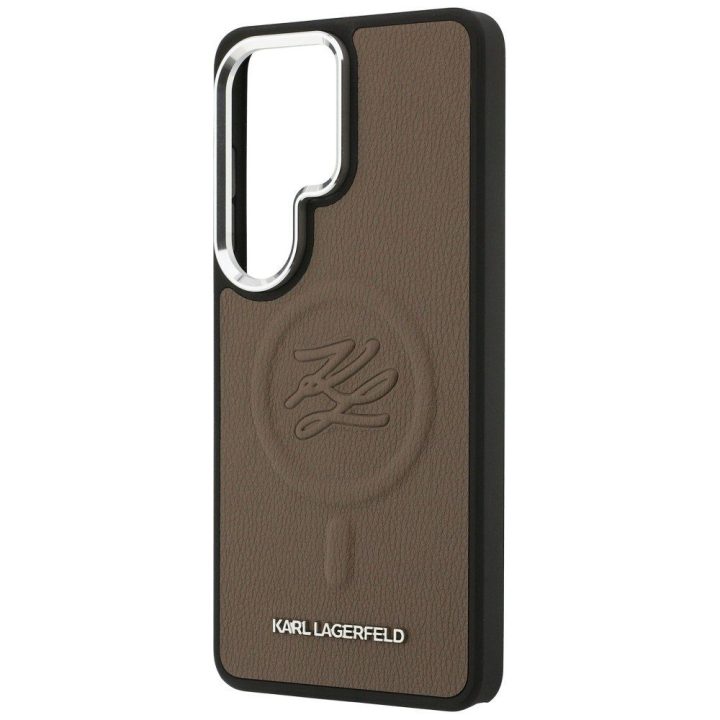 Dėklas Samsung Galaxy S26 Ultra rudas Karl Lagerfeld
