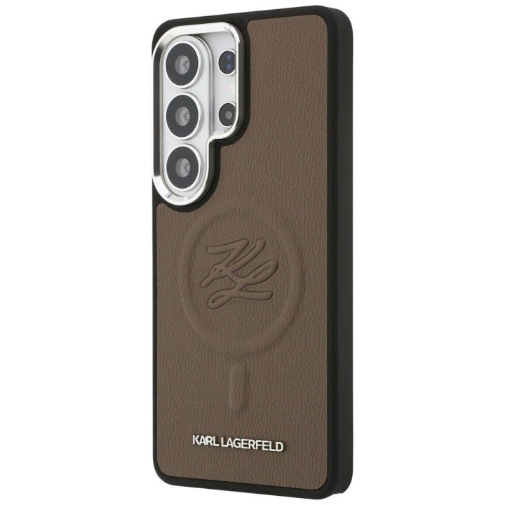 Dėklas Samsung Galaxy S26 Ultra rudas Karl Lagerfeld