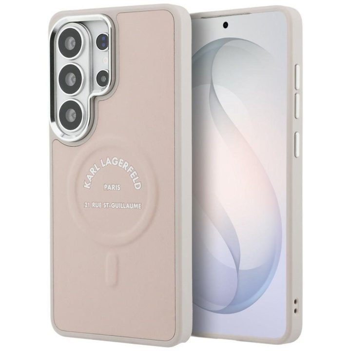 Dėklas Samsung Galaxy S26 Ultra MagSafe rožinis Karl Lagerfeld